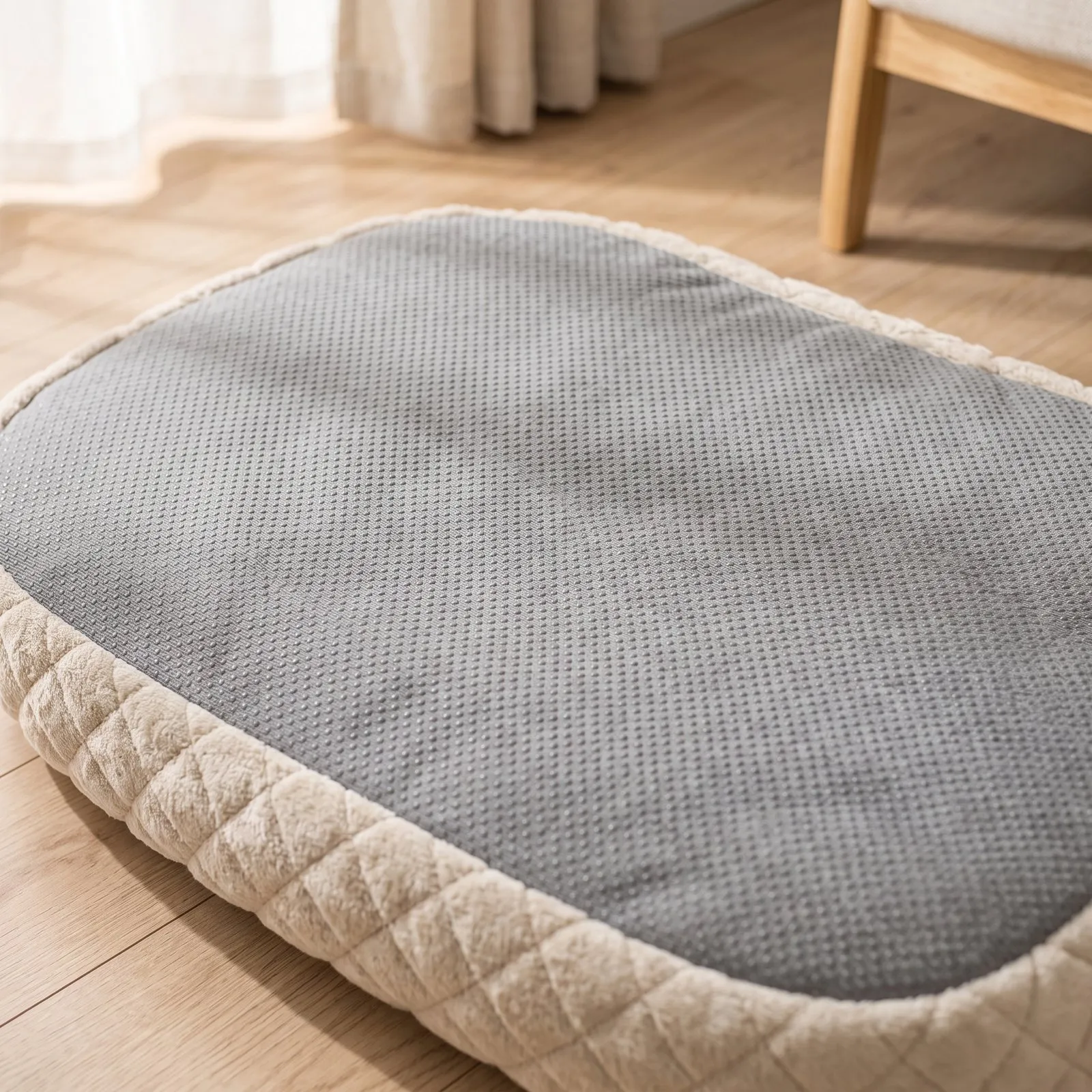 Gray non-slip base under the bed